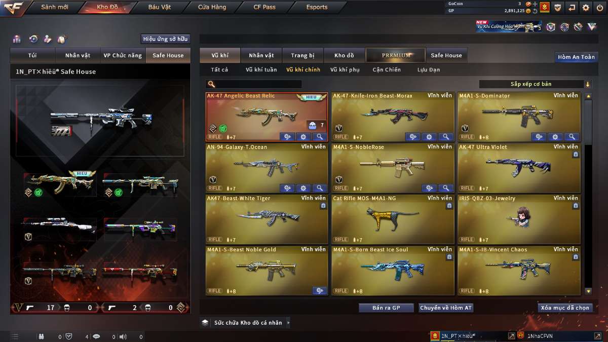 shop acc cf uy tin gia re